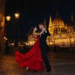tango couple dancing in Budapest – Argentine tango partner dance classes